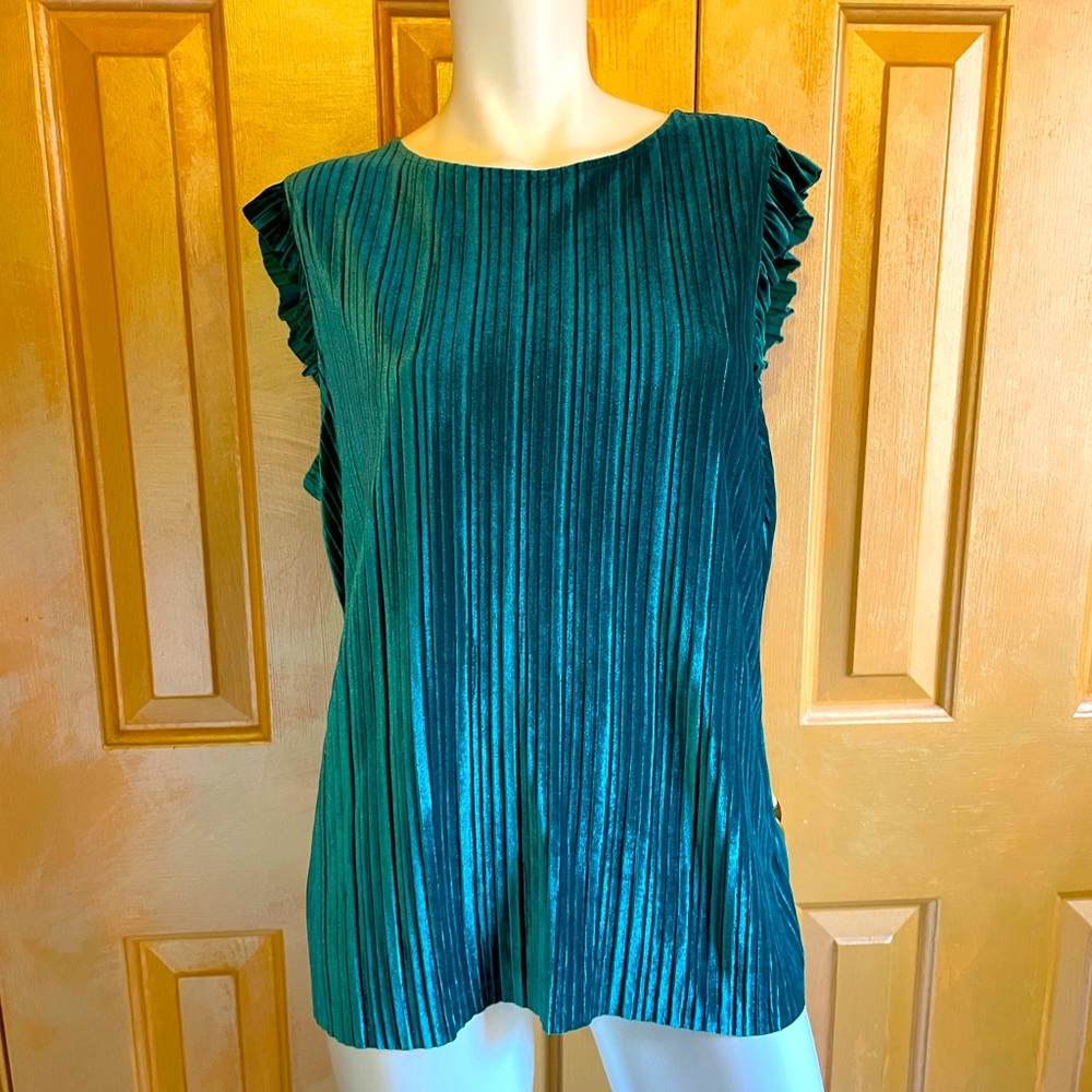 Green Velvet Top
